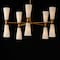 Maxim Lighting Krevat 10-Light Chandelier, Black/Natural Aged Brass 24825SWBKNAB - alternate 2